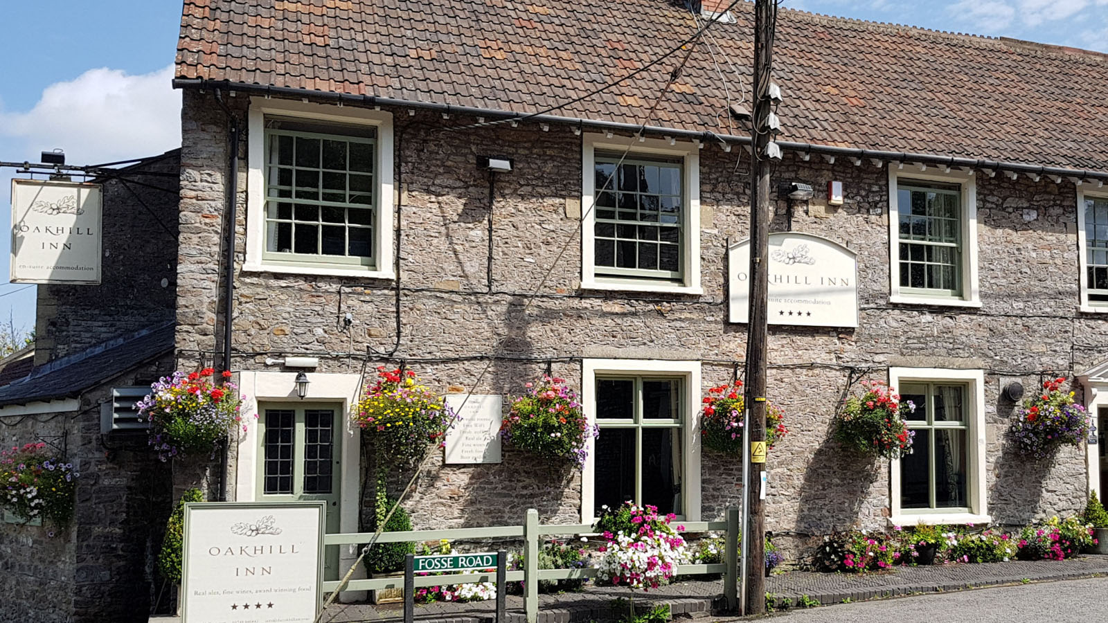 A view from in front of the old Oakhill Inn building.